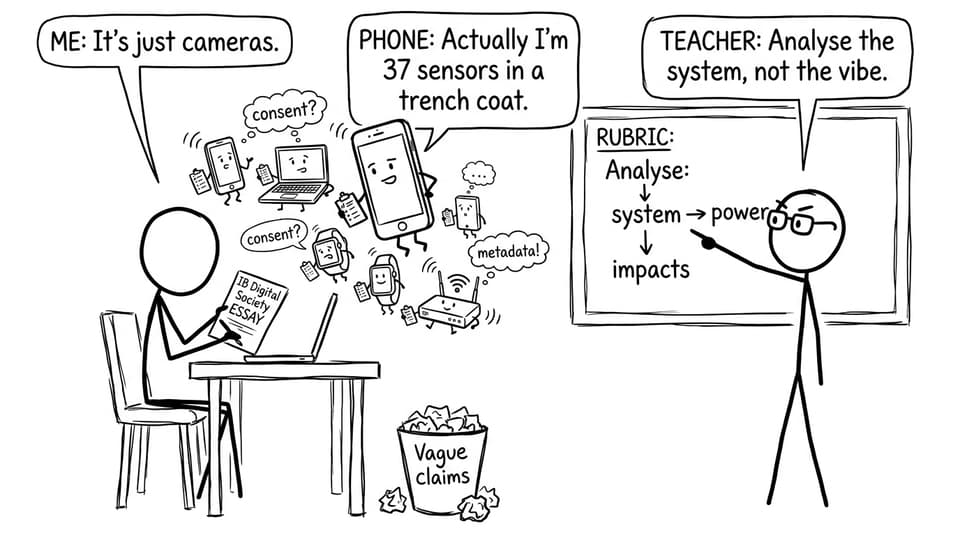 A student learns to analyse the system, not the vibe