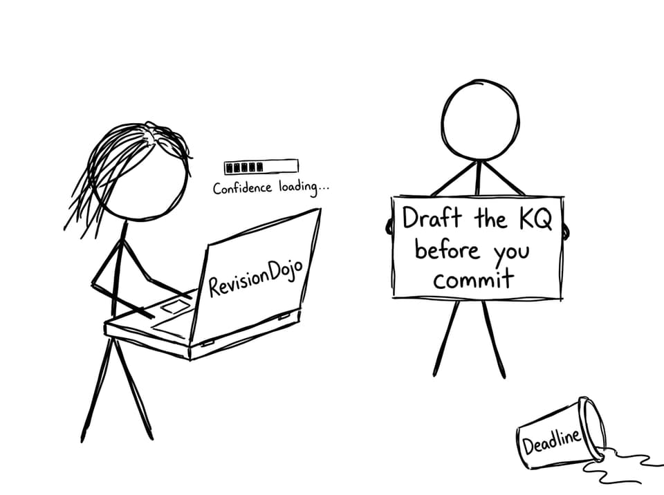 Draft the KQ before you commit