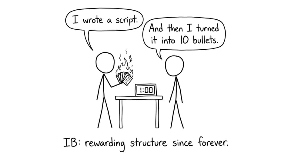 A funny IO rehearsal timer comic