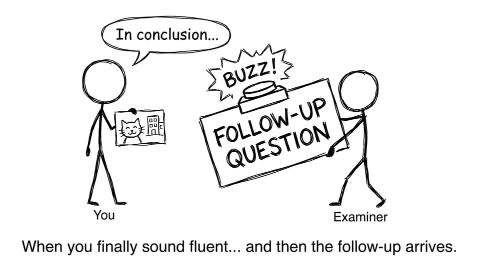 Oral follow-up question comic
