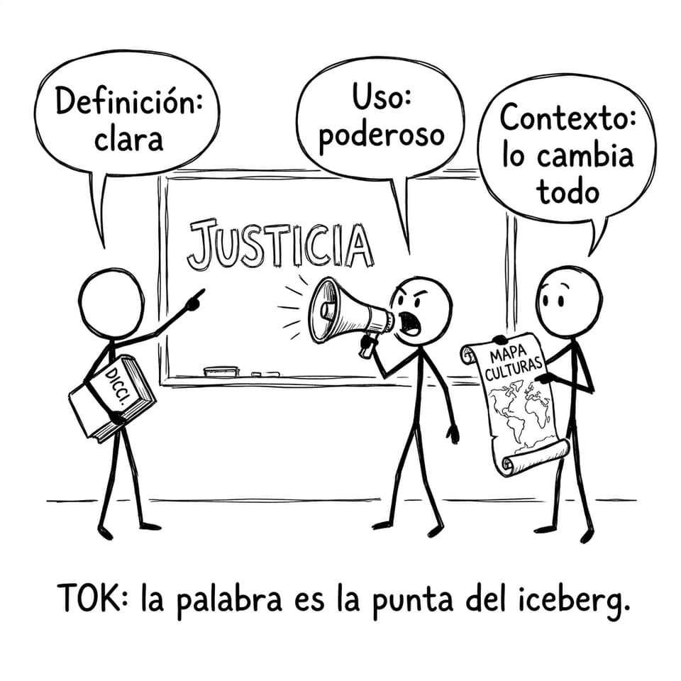 TOK: la palabra es la punta del iceberg.