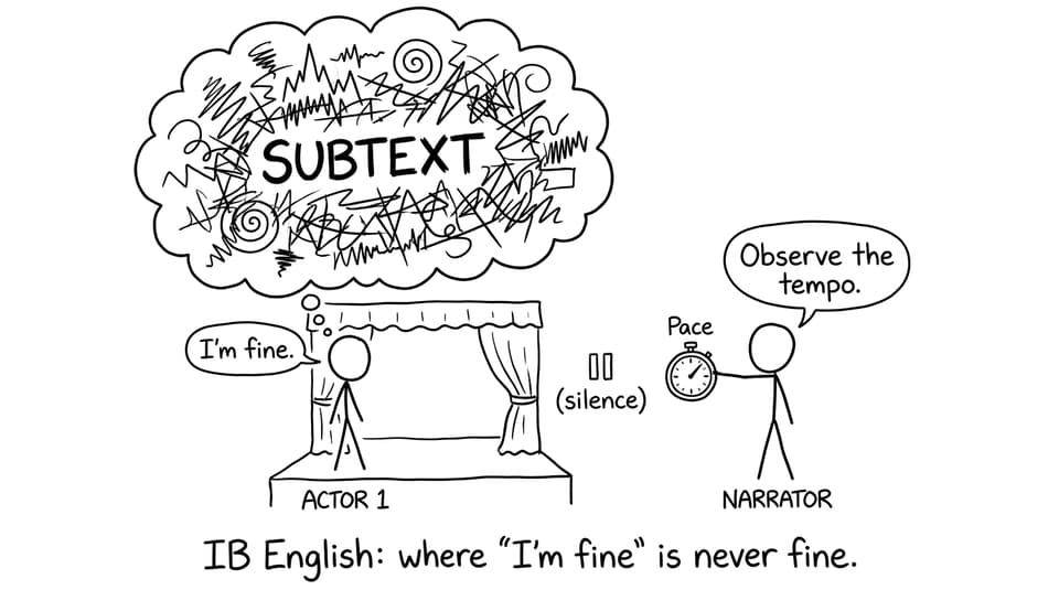"I'm fine" subtext and pace comic