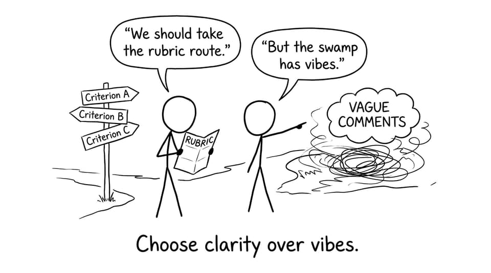 Choose clarity over vibes.