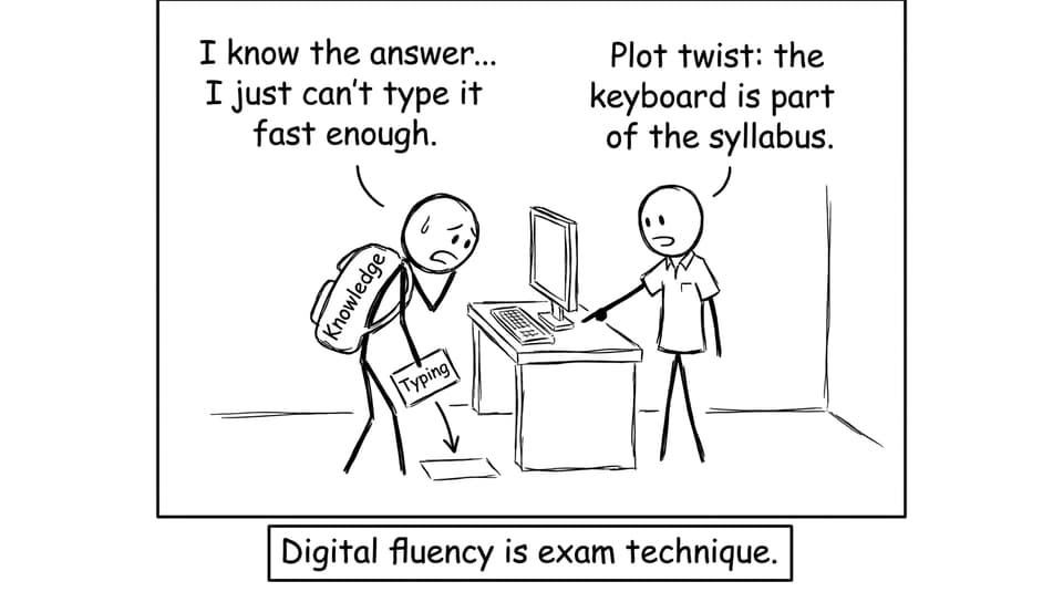 Typing is part of the syllabus