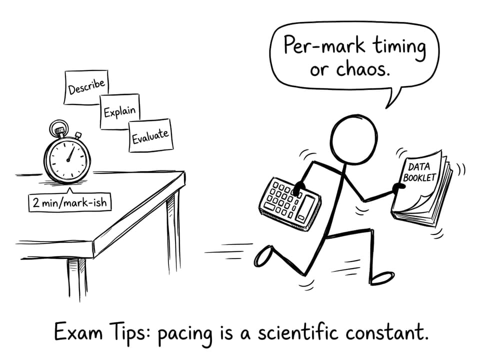 Pacing and command terms comic