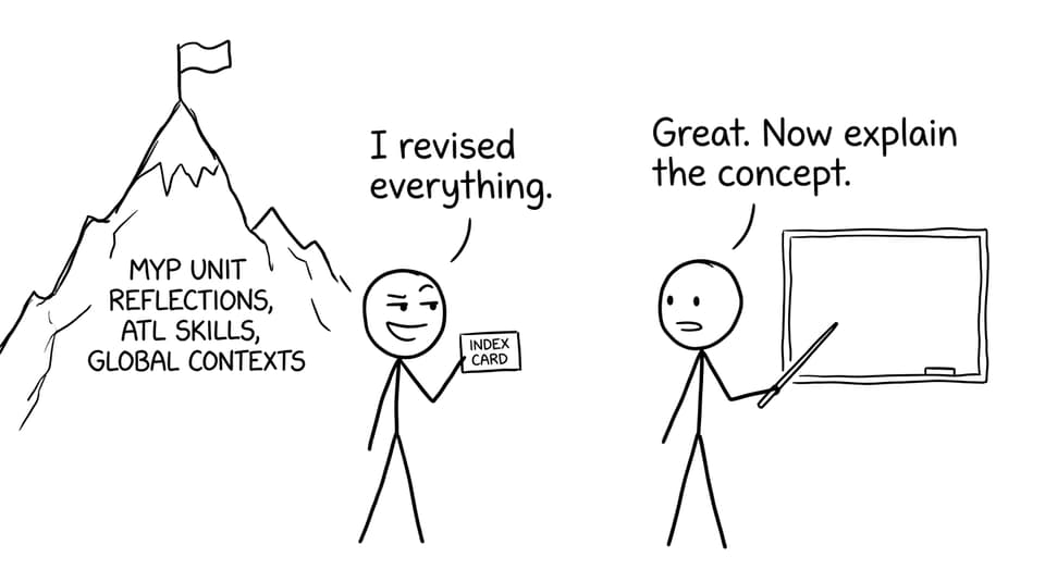 Student vs mountain of reflections