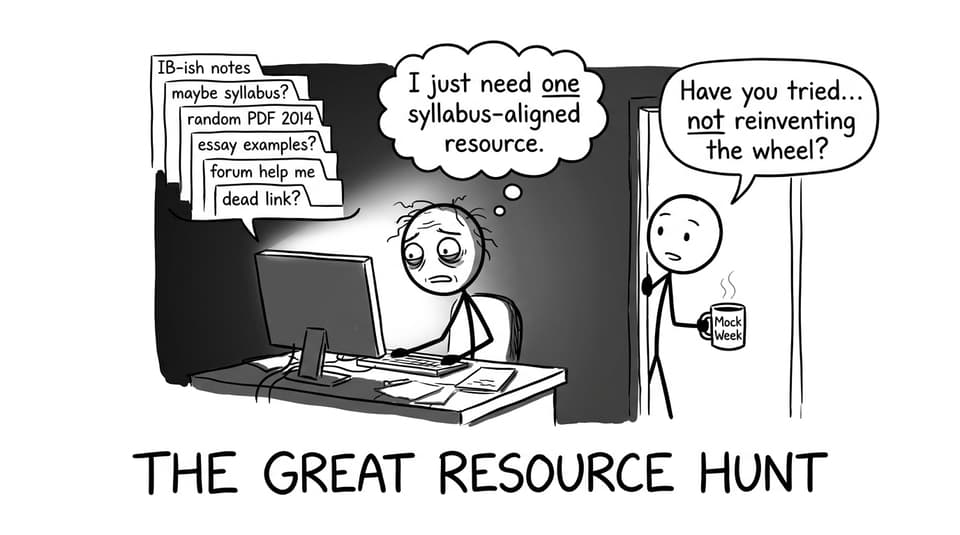 A Teacher at midnight hunting for a syllabus-aligned resource
