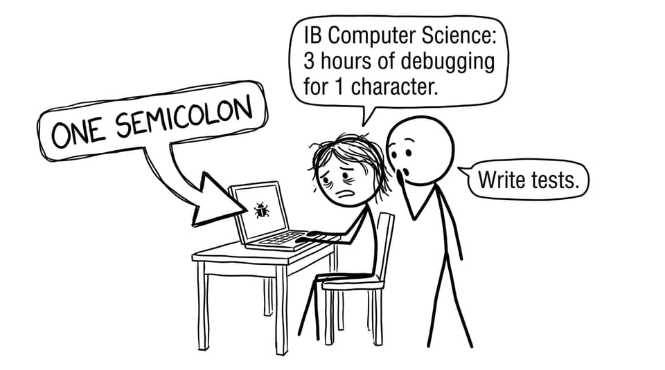 IB Computer Science debugging joke