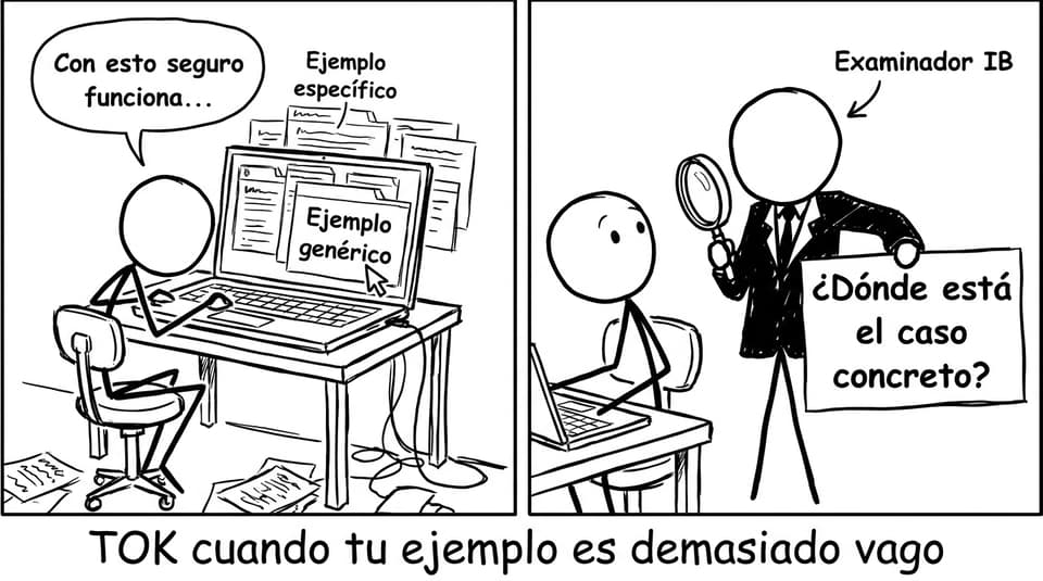 TOK cuando tu ejemplo es demasiado vago