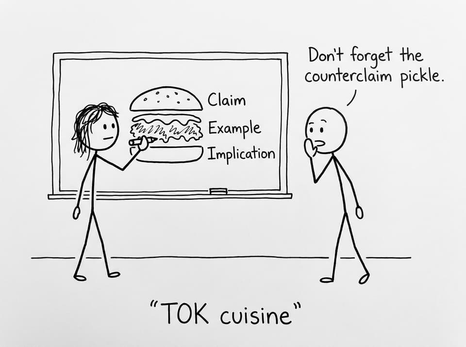 TOK paragraph sandwich comic