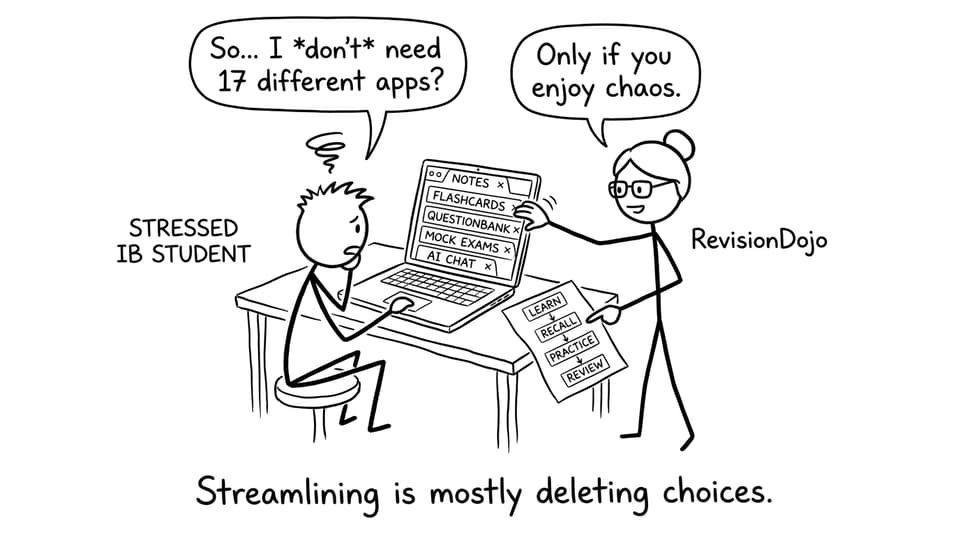 A student discovers streamlining is deleting choices