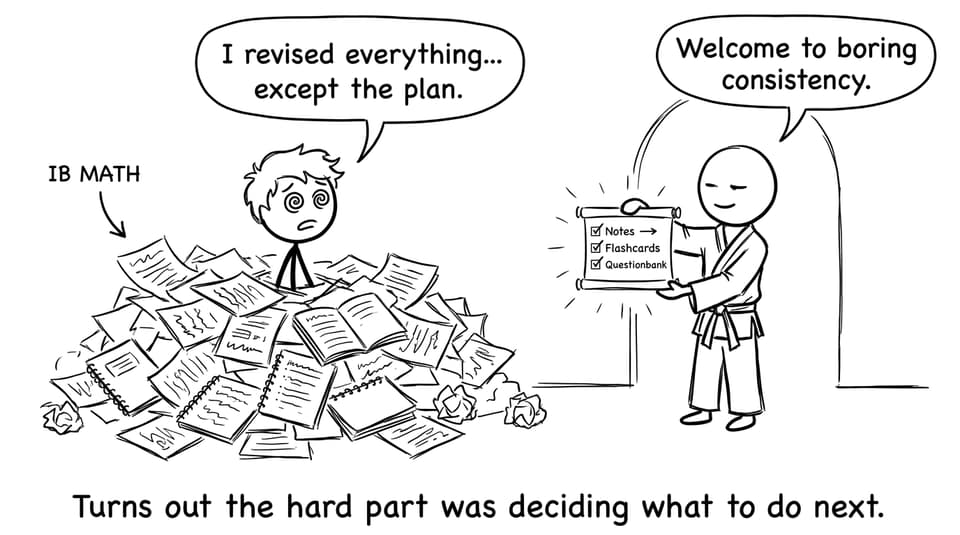 A student discovers the power of a simple IB Math plan