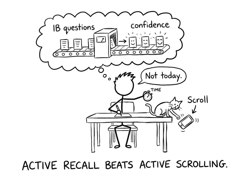 Timed practice beats scrolling joke