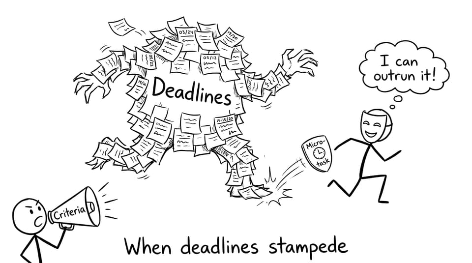 Deadlines stampede comic