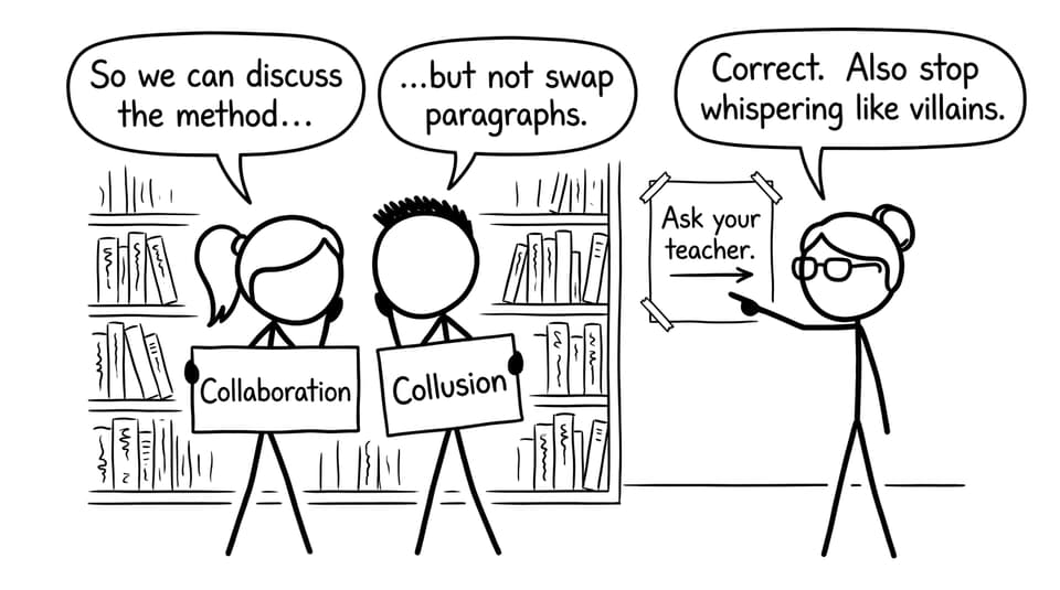 Comic about collaboration vs collusion