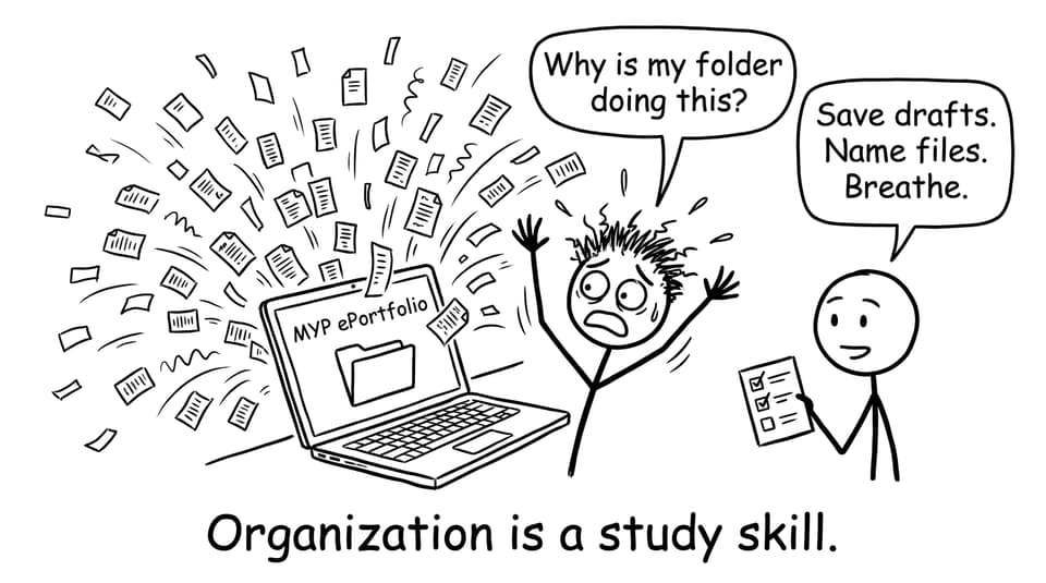 Organization is a study skill.