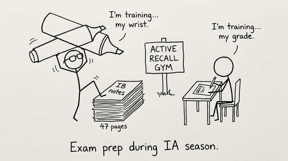 Exam prep during IA season