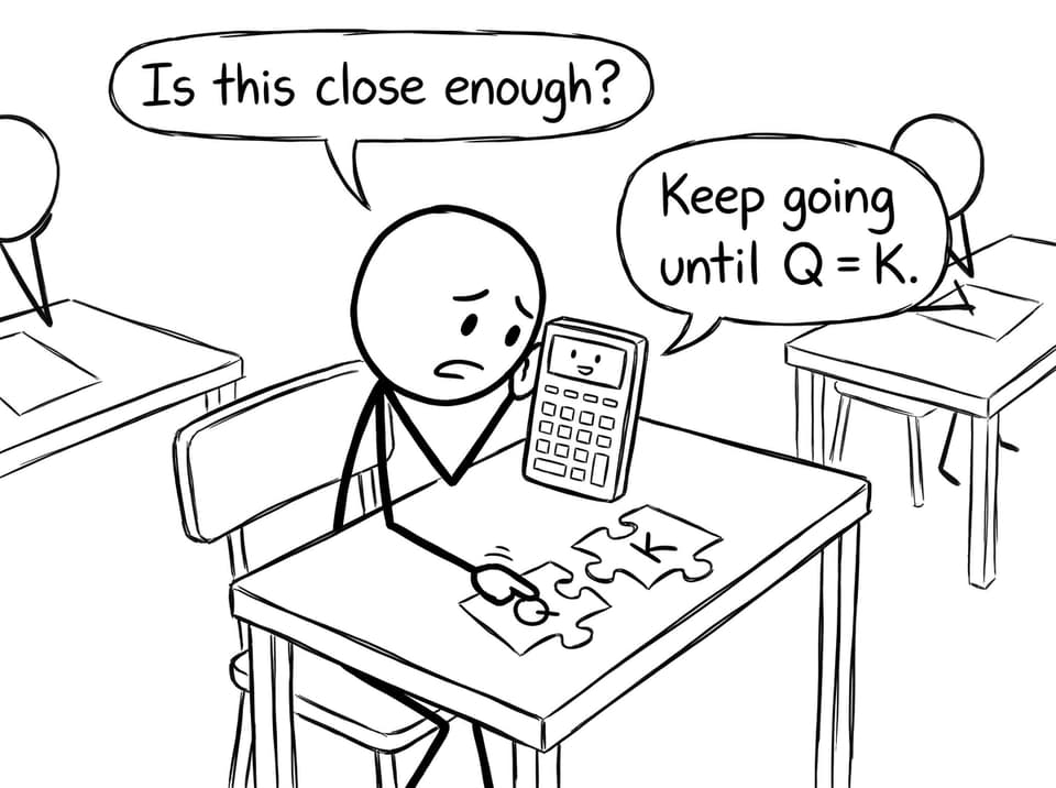 Comic: Q tries to match K