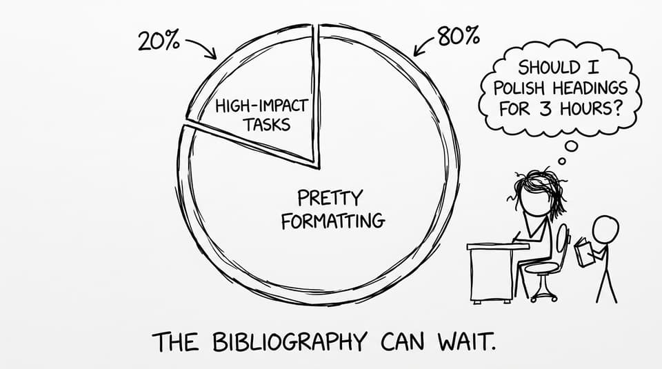 80/20 pizza of productivity