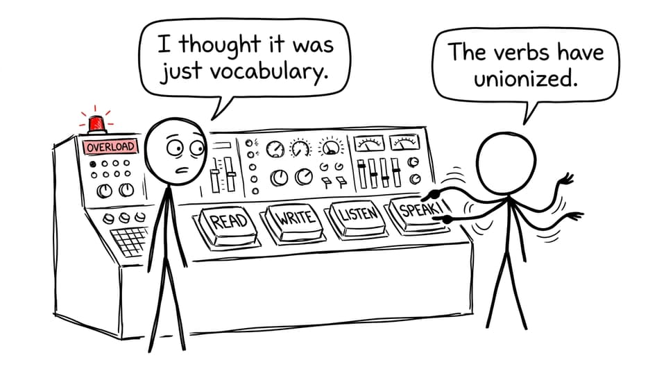 A parent discovers that Mandarin B involves four language skills