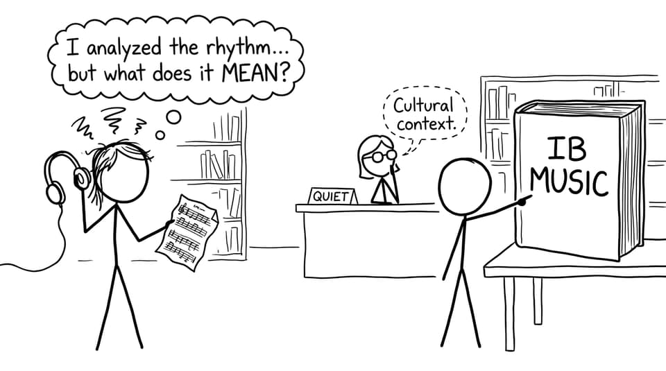 An IB Music student realizes cultural context is the missing piece