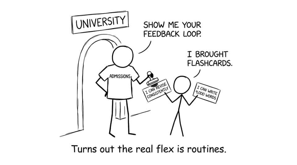 The real flex is routines