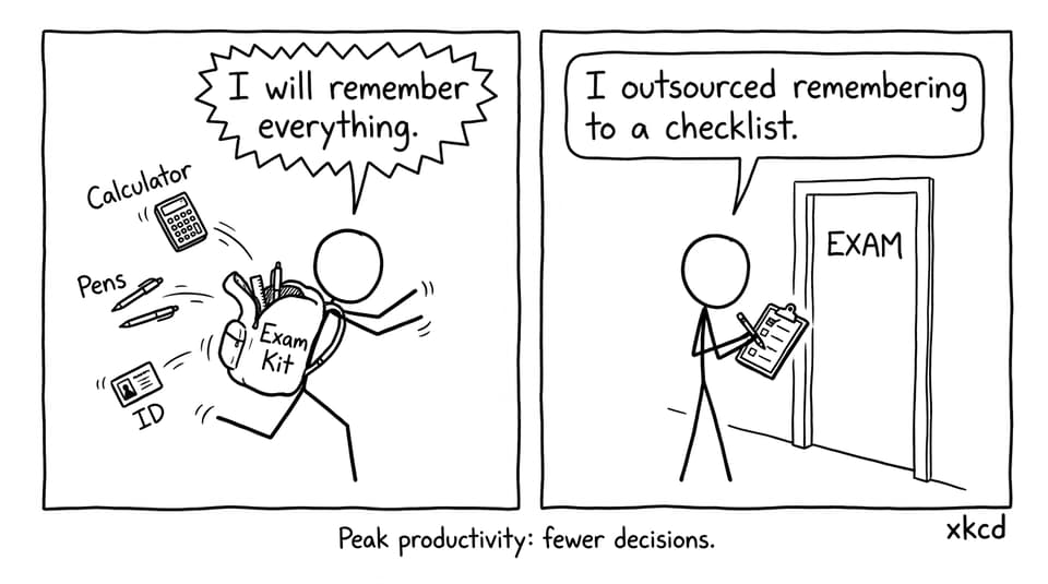 Checklist outsourcing comic