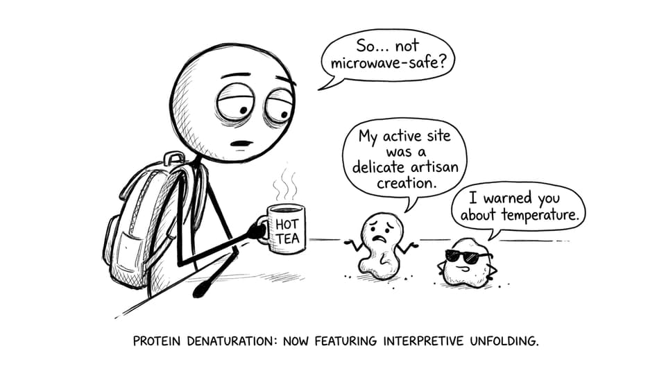 Student microwaves enzyme by accident