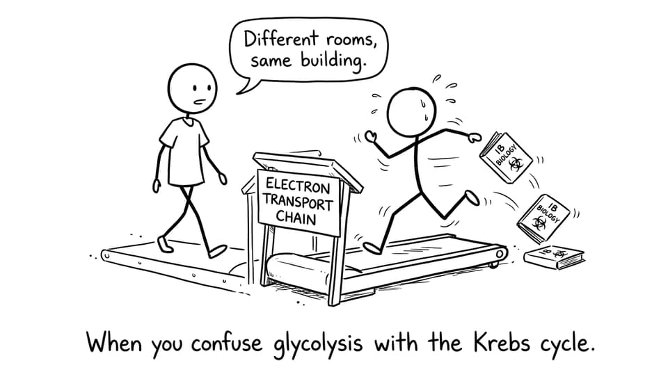 When you confuse glycolysis with the Krebs cycle