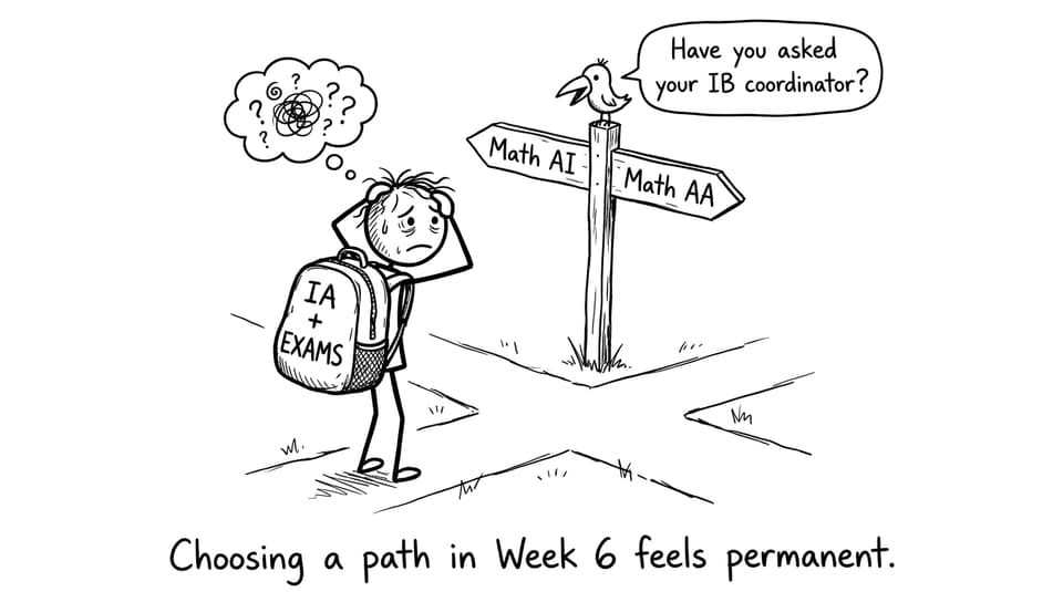 A fork in the road between Math AI and Math AA