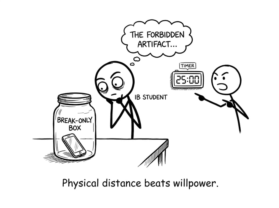 Phone in break-only jar
