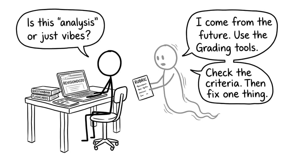 Future self rubric joke