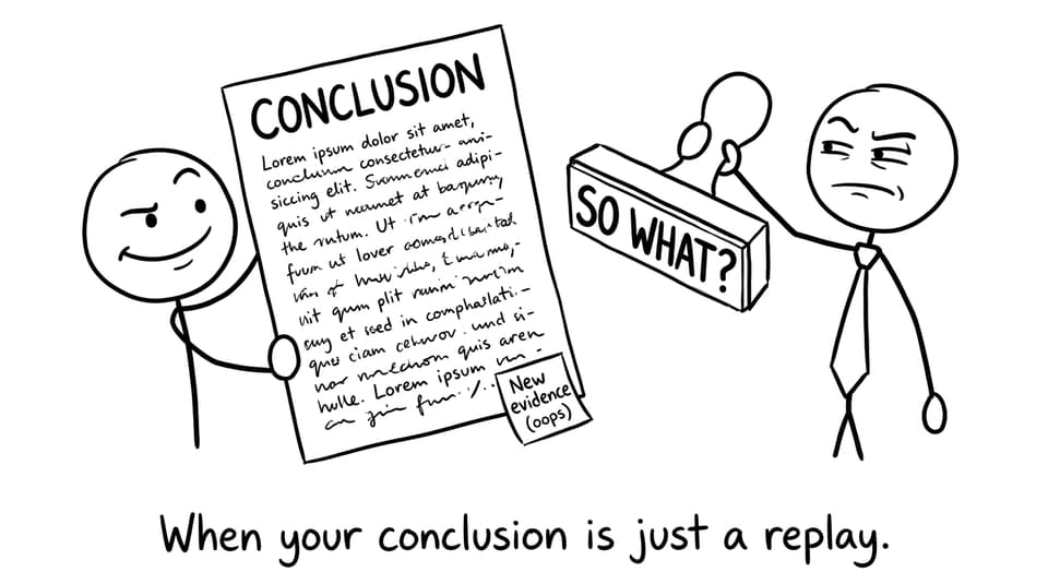 Comic about conclusion being just a replay
