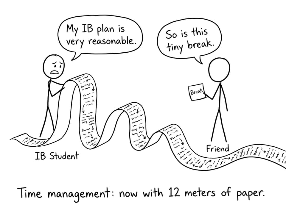 Planner scroll time management comic