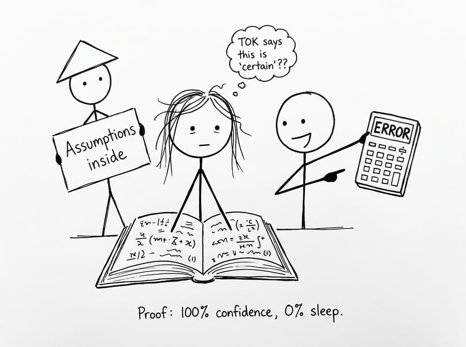 A tired proof feeling certain