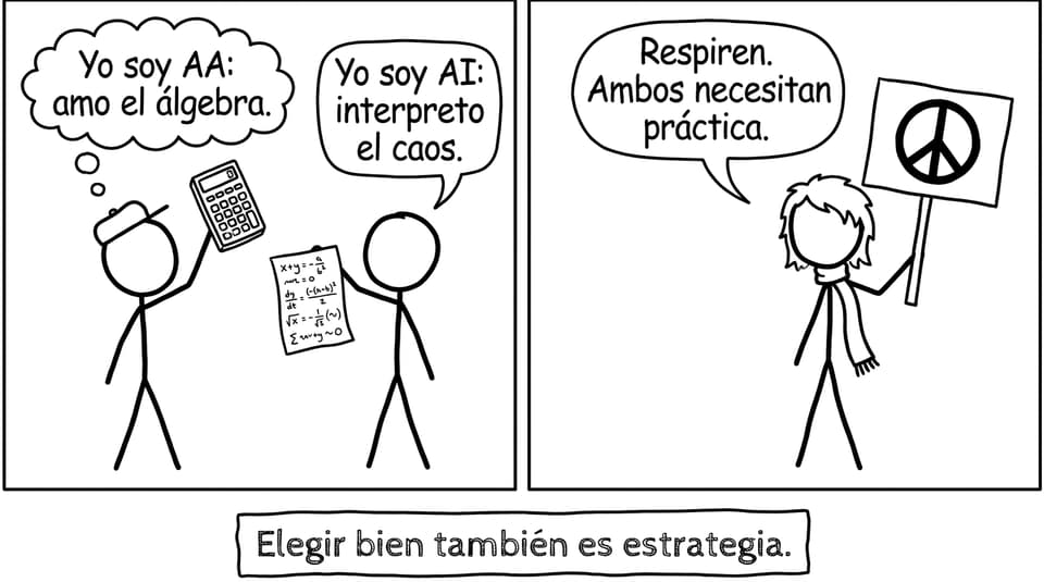 AA vs AI en modo debate