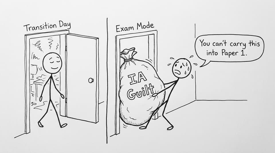 Transition day comic leaving IA guilt behind
