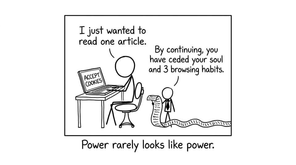 Cookie pop-up as power