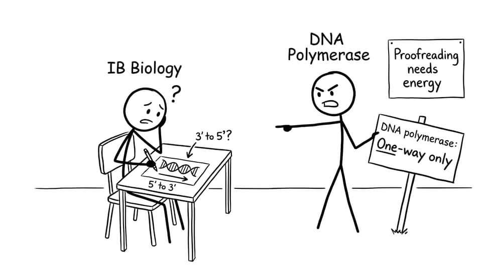 IB Biology polymerase one-way joke