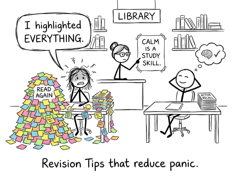 Revision Tips that reduce panic.