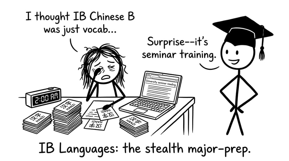 IB Languages stealth training comic