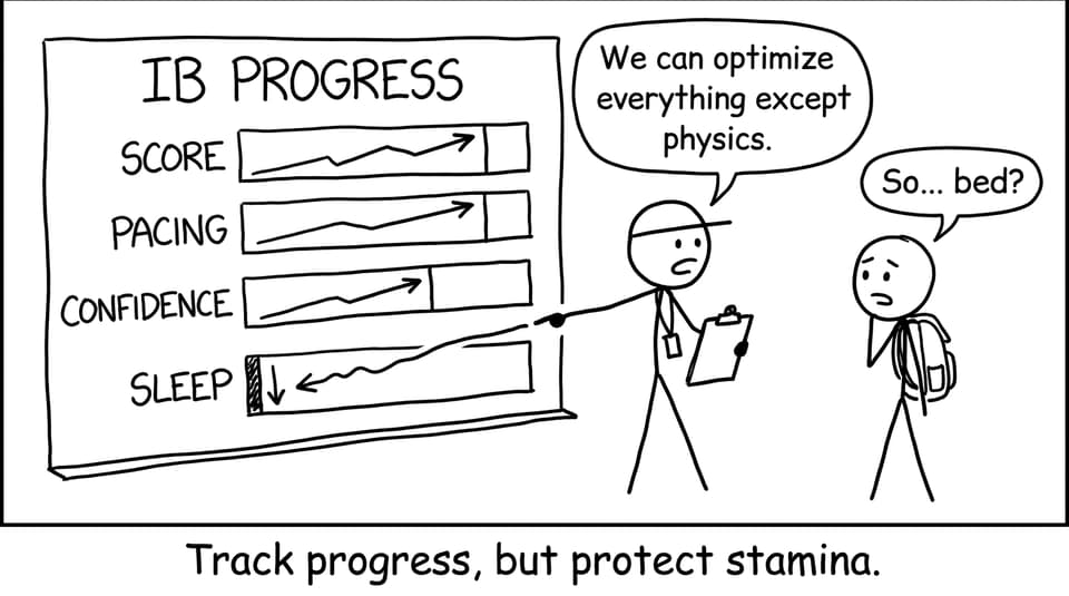 Track progress, but protect stamina