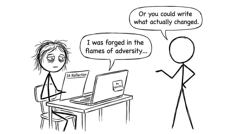 Student vs dramatic reflection autocorrect