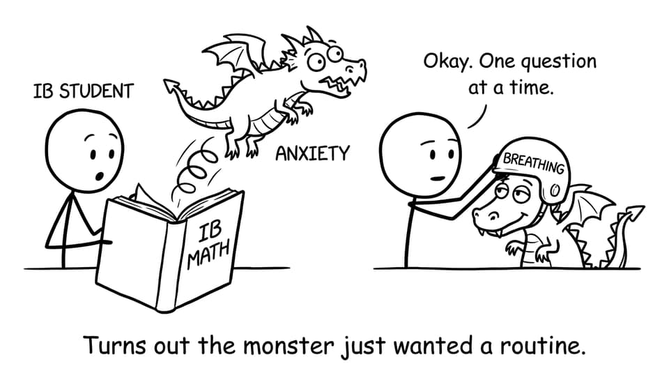 A student tames the anxiety dragon