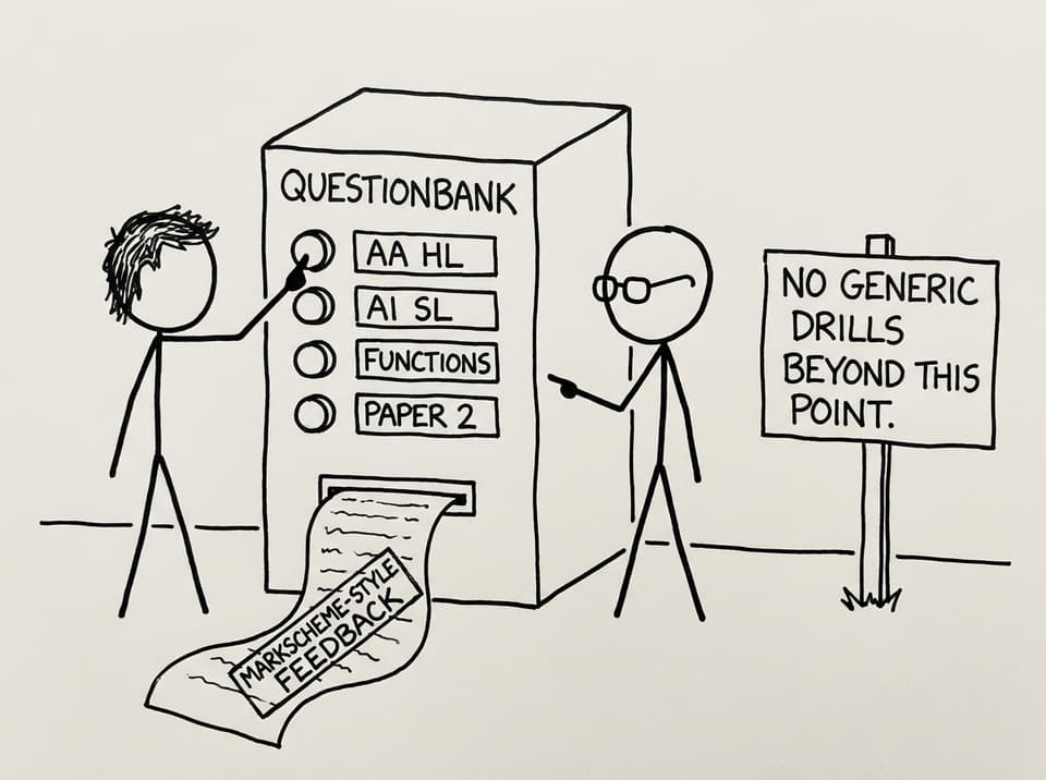 Questionbank vending machine