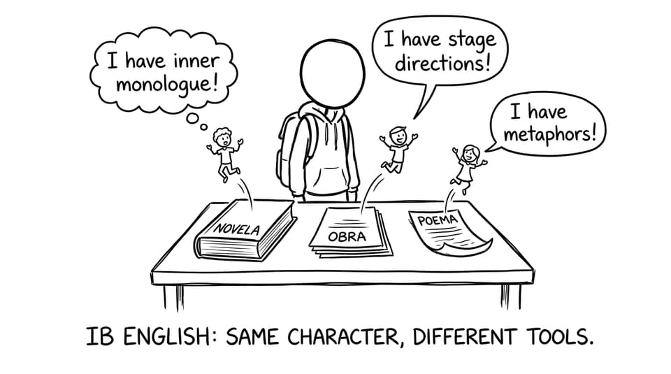 Same character, different tools