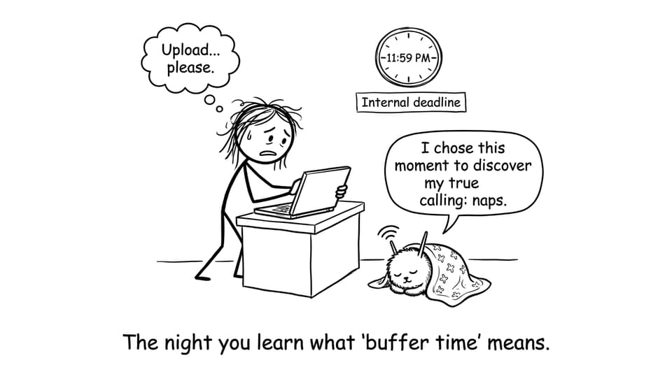 A student begs Wi‑Fi at 11:59 PM