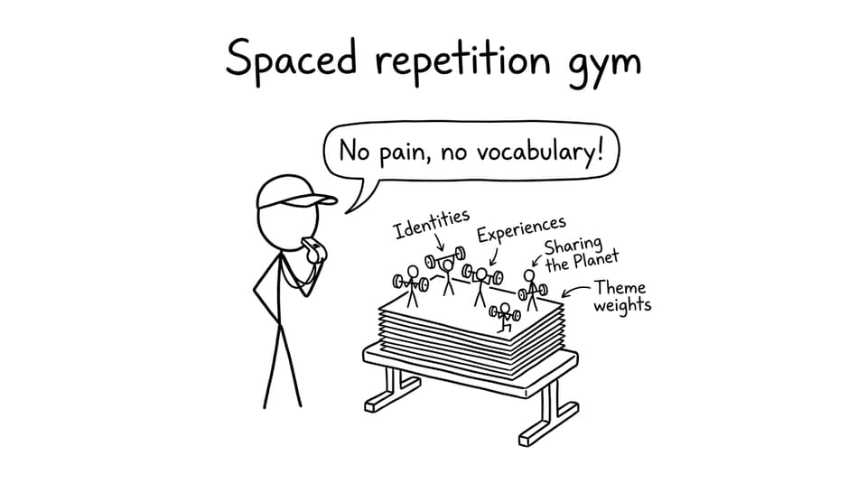 Spaced repetition gym