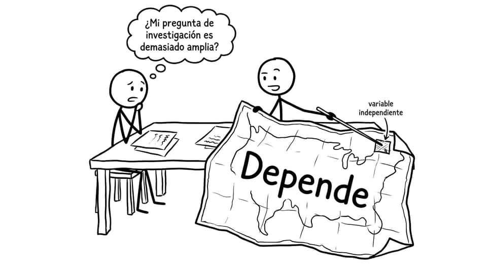 Mapa gigante que dice “Depende”