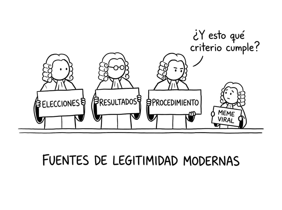 Chiste sobre criterios de legitimidad